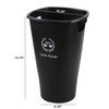 Qqbine 4-Pack Tall Flower Plant Buckets with Handles, Wake Up