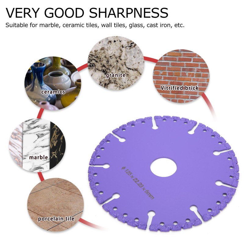 Vacuum Brazed Diamond Saw Blade Demolition Ceramic Tiles Cutting Disc