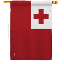 Americana Home & Garden Tonga House Flag Regional Nation International World Country Particular Area Decoration Banner Small Garden Yard Gift Double-Sided, Made in USA
