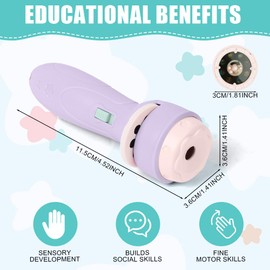 HOTUT Torch and Projector, Torch Light and Projector with 10 Discs 80 Images, Children's Projector Torches, Kids Night Light Torches, Plastic Flashlight Toy Gift for Toddler and Age 3+ Years Children