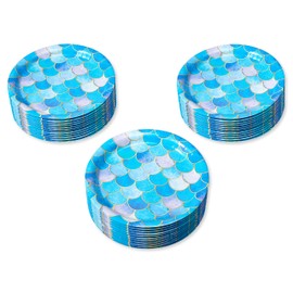 American Greetings Mermaid Party Supplies, Dinner Plates (36-Count)
