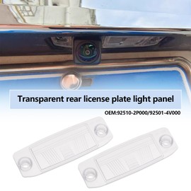 The Lord of the Tools 2Pcs Rear Licence Plate Light Lamp Cover License Plate Lamp Lens Lens Housing Shell Compatible with Kia Sorento 2011-2013, OEM 92510-2P000