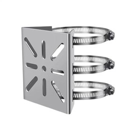 Pipe Clamps, Stainless Steel Hose Clamp Set, Heavy Duty Plumbing Pipe Tool, Pipe Clamps Accessories for Anti-Theft Cameras and Solar Lights Installation