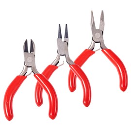 Beadthoven 3pcs Mini Pliers Round Pliers & Flat Nose Pliers & Side Cutting Pliers 3 Styles Pliers Jewelry Making Craft Tools Accessories Pliers Set Pliers Set Jewelry Repair Tools Wire Craft Tools