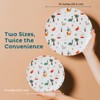 Nook Theory 4 Pack Reusable Bamboo Plates - Non-Toxic Toddler