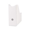 Blue Summit Supplies 6 Pack White Cardboard Magazine Holder,, Sturdy