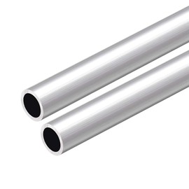 sourcing map 6063 Aluminium Rohr 300mm Länge Aluplatte Rundrohre, Aluminium Rundrohr 14mm Außendurchmesser Aluprofil Rohre, Alurohr 10mm Innendurchmesser Aluminium Profil Metallrohr, 2 Stück