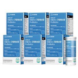 The Health Dream Den Plus Refreshing Chewable Oral Lactobacillus Enteric Lactobacillus 30 Tablets, 6 Pieces / 더건강드림 덴플러스 상쾌한 씹어먹는 구강유산균 장유산균 30정, 6개