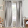 H.VERSAILTEX Pinch Pleated Full Blackout Curtains Linen Blended Chenille Blackout