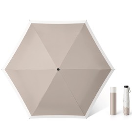 Parasol, UV Protection, 100% Light Blocking, Heat Blocking, Folding Parasol, Lightweight, Compact (2025 Release, 4.6 oz (118 g) & JIS Certified, Folding Umbrella, UV Protection, Windproof, Water