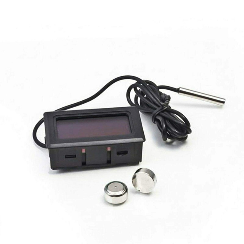 Digital LCD Thermometer Temperature Monitor with External Sensor for Fridge