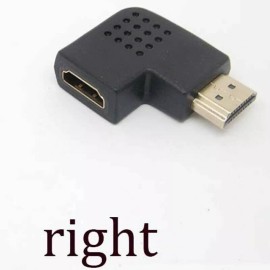 Unbranded HDMI Adapter Right + Left + 90 ° Angle Male to Female Type Port Angled adaptor - Right