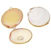 MAYJOYDIY 2Pcs White Shell Shape Jewelry Trinket Box Natural Seashell