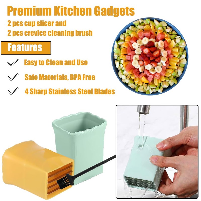 2 Pack Strawberry & Egg Slicer, Sharp Stainless Steel Blade
