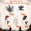 Halloween Artificial Plants with Rose Bouquet, Faux Eucalyptus Branches