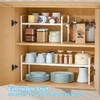 15.5 to 25.5 Inch Kitchen Cabinet Shelf Organizers, Adjustable Kitchen
