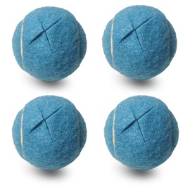 RMAMSCOV Pre-Cut Walker Tennis Ball Glides, 4 PCS Walker Glide Balls with 2 inch Precut Opening for Easy Installation, Heavy Duty Thickness Walkers Legs Universal Precut Glide Balls (Light Blue)
