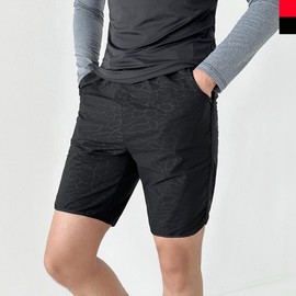 DHO 3384 Men's Sports Athletic Shorts Swimwear Rash Guard Swim Trunks Board Shorts Red XL