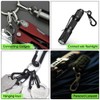 CooBigo 12 Sets Tiny Carabiner Clip Metal Small Spring Snap