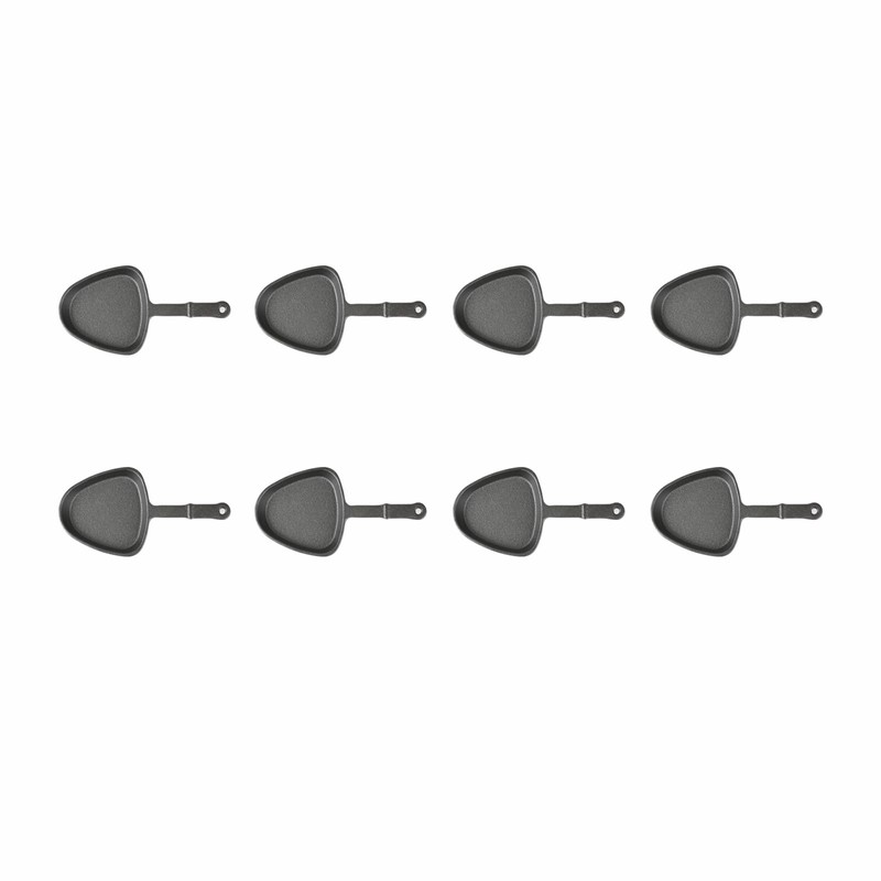HAWOK Pre-seasoned Triangle Shape Mini Raclette Grill Pans, Barbecue Cheese