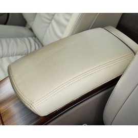 DEYTOP Funda de consola central para Nissan Altima 2008-2012, funda de reposabrazos de coche para Nissan Altima 2008 2009 2012, accesorios de piel antiarañazos (beige)