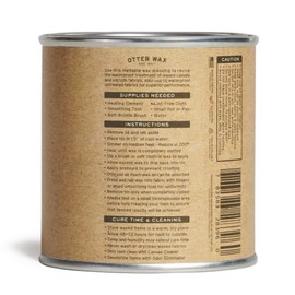 Otter Wax Heat-Activated Fabric Dressing | 1/2 Pint | All-Natural Water Repellent | Made in USA