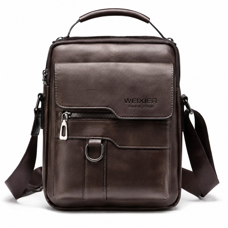 Men’s PU Leather Crossbody Shoulder Bag for Travel & Daily