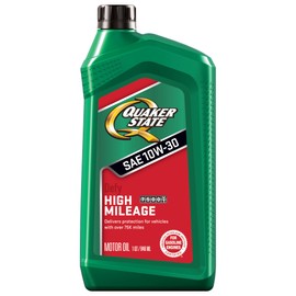 Quaker State High Mileage 10W-30 Synthetic Blend Motor Oil (1-Quart, Case of 6)