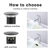 Bathroom Sink Drain Pop Up without Overflow Vessel Sink Lavatory