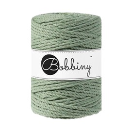 Bobbiny XXL 5mm 3 Ply Macrame Cord (Eucalyptus Green) 100m