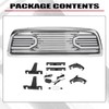 HECASA Grille w/Replacement Shell Packaged Compatible with 2009-2012 Dodge Ram