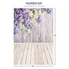 Allenjoy 5x7ft Spring Violet Wood Floral Backdrop Lilac Flowers Wall