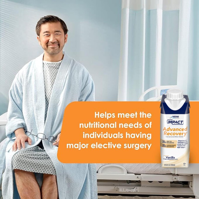 Nestle Impact Advanced Recovery Immunonutrition Drink Vanilla 8.45 oz Carton