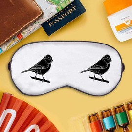 'Blue Tit Silhouette' Sleep/Travel Eye Mask (EY00017115)