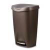 Umbra Brim 13 gal Bronze Plastic Step On Trash Can