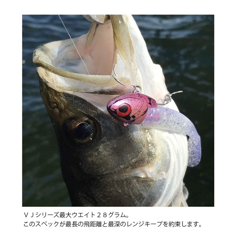 Coreman Worm VJ-28 Vibrating Jig Head #008 Silver Head/Pink Back