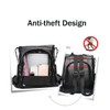 shepretty Women’s Anti-Theft Backpack, Shoulder Bag, School Bag Leather, B0298-bk