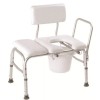 Carex Bathtub Transfer Bench: Vinyl, Padded with Cut Out and