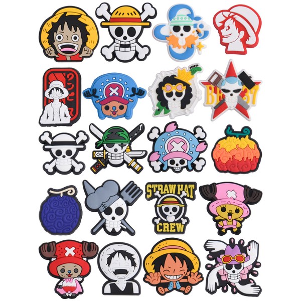 UNN 20 Pieces Boys Girls Cartoon Shoe Charms Kids Japanese
