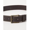 Wrangler Men's Basic Stitched Belt, Brown, 32 in (Manufacturer Size:85)