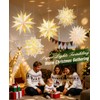 Luxspire 5 Pack Christmas Paper Star Lantern, 17.7” Hanging Paper