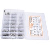 580Pcs Screws Nuts Washers Kit 304 Stainless Steel Cylindrical Head