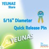 5/16" Diameter Quick Release Pin, Total Length 1.38", Effective Length