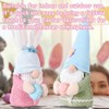 Bogoro Easter Gnome Easter Small Gnome Figures Pack of 2