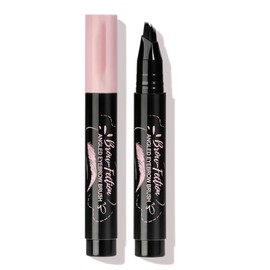 Eyebrow Pen, Fection Angled Brush, Eyebrow Pencils for Women, Natural Brow Pen, Create Natural Hair Like Strokes, Long-Lasting Waterproof Brow Pen, Outlining Filling Eyebrow Makeup (TAWNY BROWN)