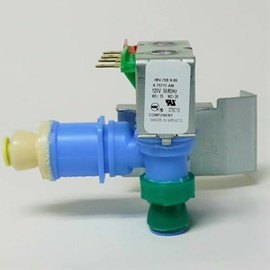 K-75717AM W10408179 IMV708 Refrigerator Water Valve，for Whirlpool Refrigerator Water Inlet Valve2186486 2188622 2188746 2205762 2255457 2304757 2315534 4389177 PS733408 PS3497634 Single Coil Solenoid