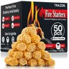 All Natural Wood Fire Starters: Fireplace Camping Charcoal Starter Grill