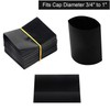 Black Shrink Bands,50x60mm 200 Pieces Black Shrink Wrap for Hot