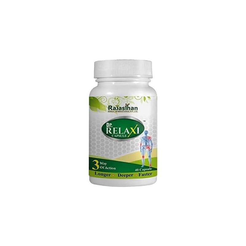 Rajasthan Herbals Dr. Relaxi (40 Capsules) | 100% Safe &