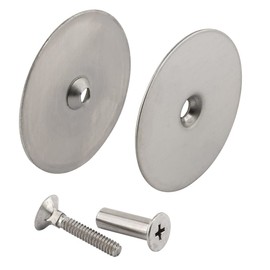 Prime-Line U 10677 Steel Door Hole Cover Plate, Stainless Steel (Single Pack)